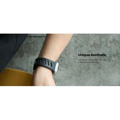 Aulumu A02 Offbeat Sport Band for Apple Watch 44/45/46/49mm - Black
